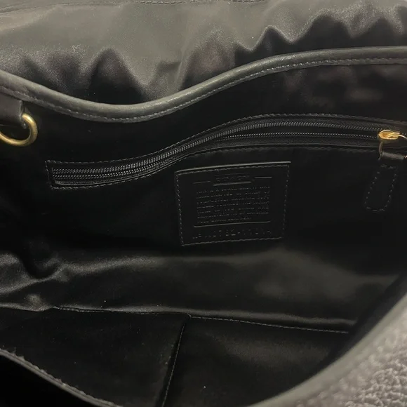 ***Sold*****Coach Y2K Ergo Turn Lock Flap Shoulder Bag Style 11614 Black - Picture 6 of 10